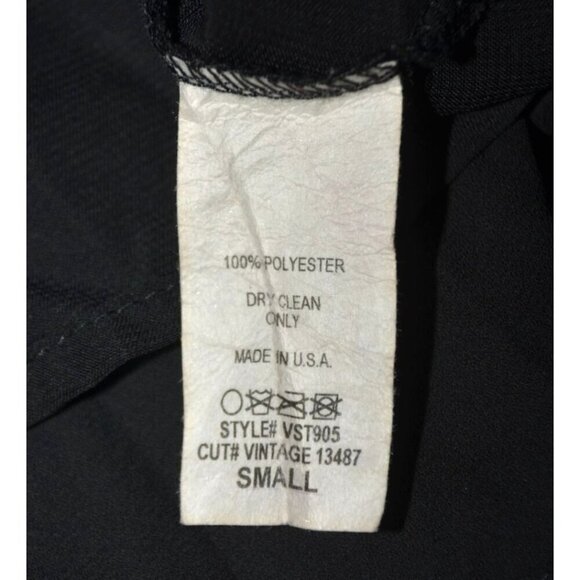 Vintage Havana Ladies Sheer Black Cropped Tank Top Size L Aztec Straps - Picture 9 of 10